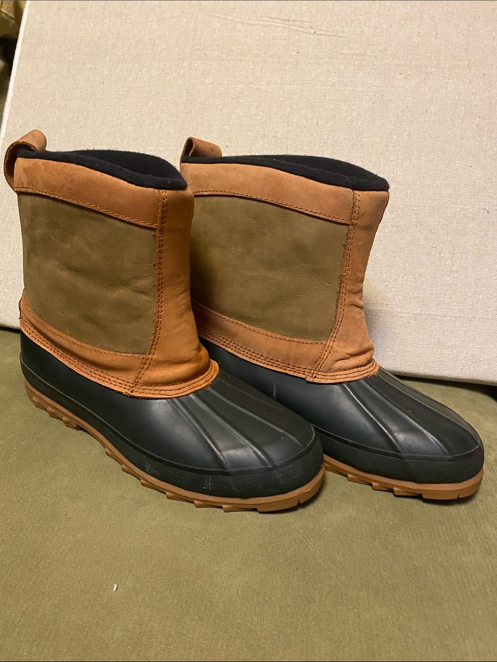 REI Brown and Black Waterproof Winter Duck Boots